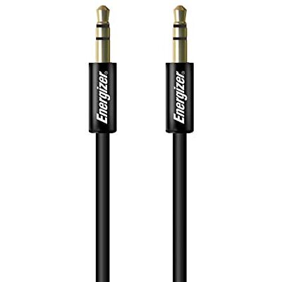 Energizer Audio Jack/Jack Adapter universell stereokabel för ljudutrustning svart Energizer Audio Jack/Jack Adapter universell stereokabel för ljudutrustning svart