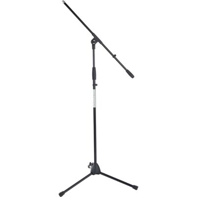Pronomic MS-116 mikrofonstativ med galge (stabilt stativ för treben, höjdjusterbar, inkl. reduceringsgänga och kabelklämmor, svart) Pronomic MS-116 mikrofonstativ med galge (stabilt stativ för treben, höjdjusterbar, inkl. reduceringsgänga och kabelklämmor, svart)