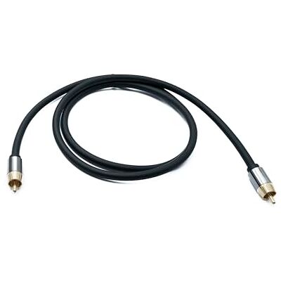 System-S Audio Cinch RCA kabel 100 cm 1 polig kontakt till kontakt adapter System-S Audio Cinch RCA kabel 100 cm 1 polig kontakt till kontakt adapter