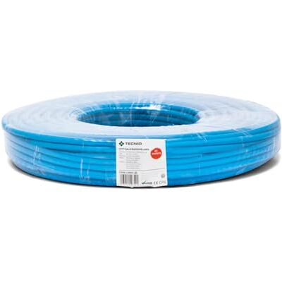 TECNID Ethernet nätverkskabel CAT6, AWG24, CCA, UTP, RJ45 Nätverksrulle Blå (25 meter) För hem och kontor TECNID Ethernet nätverkskabel CAT6, AWG24, CCA, UTP, RJ45 Nätverksrulle Blå (25 meter) För hem och kontor