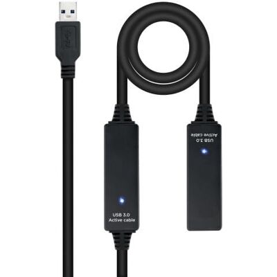 Brightium USB 3.0-kabel 15 m förlängning med förstärkare, typ A/M-A/H, ger hög överföringshastighet och hållbarhet. Brightium USB 3.0-kabel 15 m förlängning med förstärkare, typ A/M-A/H, ger hög överföringshastighet och hållbarhet.