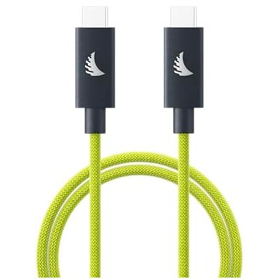 Angelbird USB‑C 4.0 Solid Flex™‑kabel Lime – 6,6 ft / 2 m – Full funktionalitet – för dataöverföring upp till 40 Gb/s, snabbladdning och högupplöst videoutgång Angelbird USB‑C 4.0 Solid Flex™‑kabel Lime – 6,6 ft / 2 m – Full funktionalitet – för dataöverföring upp till 40 Gb/s, snabbladdning och högupplöst videoutgång