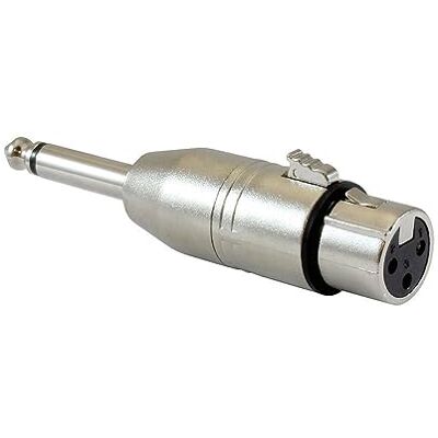 Audibax Adapter Jack Mono till XLR Kvinna RF:505 Audibax Adapter Jack Mono till XLR Kvinna RF:505