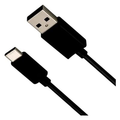Zarivy 1 m USB-kabel typ C svart silver serie Zarivy 1 m USB-kabel typ C svart silver serie