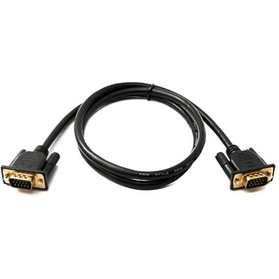 System-S D Sub15-kabel 100 cm HD VGA 15-stiftskontakt till kontakt DB15-adapter System-S D Sub15-kabel 100 cm HD VGA 15-stiftskontakt till kontakt DB15-adapter