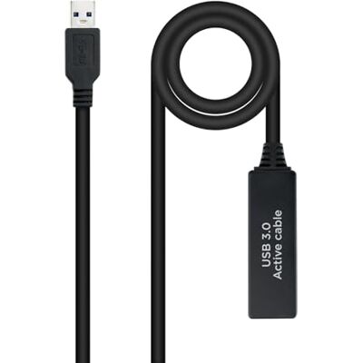 PRENDELUZ USB 3.0-förlängningskabel 10 m svart NANOCable: Njut av en snabb och oavbruten anslutning. Denna kabel garanterar optimal prestanda för alla dina enheter. PRENDELUZ USB 3.0-förlängningskabel 10 m svart NANOCable: Njut av en snabb och oavbruten anslutning. Denna kabel garanterar optimal prestanda för alla dina enheter.