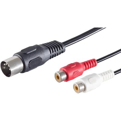 1aTTack.de 5 x 0,2 m 5-pol. DIN-uttag – 2 RCA-kontakter/stereo högkvalitativ ljud-adapterkabel gjutna kontakter förnicklade kontakter perfekt för HiFi-musikanläggningar studio 1aTTack.de 5 x 0,2 m 5-pol. DIN-uttag – 2 RCA-kontakter/stereo högkvalitativ ljud-adapterkabel gjutna kontakter förnicklade kontakter perfekt för HiFi-musikanläggningar studio