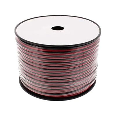 Blendend Ljudkabel 2G0,75 mm², 100 m, röd och svart, idealisk för ljudanslutningar i professionell musik och ljud. Blendend Ljudkabel 2G0,75 mm², 100 m, röd och svart, idealisk för ljudanslutningar i professionell musik och ljud.