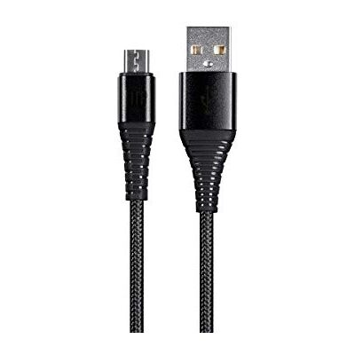 Monoprice USB 2.0 Micro B för att skriva en laddnings- och synkronkabel 6 fötter svart nylonfläta, hållbar, Kevlar-förstärkt AtlasFlex-serien Monoprice USB 2.0 Micro B för att skriva en laddnings- och synkronkabel 6 fötter svart nylonfläta, hållbar, Kevlar-förstärkt AtlasFlex-serien