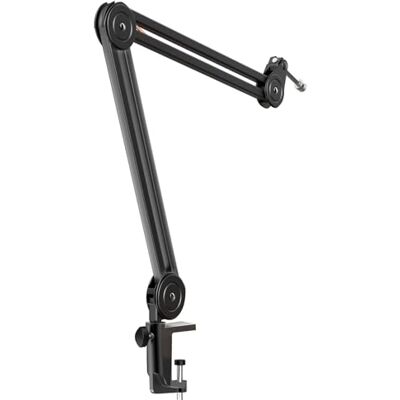 FIFINE mikrofon arm, justerbar mikrofonstativ, 3/8 tum till 5/8 tum adapter, mikrofonklämma, tre buntband FIFINE mikrofon arm, justerbar mikrofonstativ, 3/8 tum till 5/8 tum adapter, mikrofonklämma, tre buntband