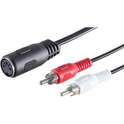 1aTTack.de 10 x 0,2 m 5 pol DIN uttag till 2 RCA-kontakt STEREO högkvalitativ ljud-adapterkabel gjutna kontakter förnicklade kontakter perfekt för HiFi-musikanläggningar studioutrustning 1aTTack.de 10 x 0,2 m 5 pol DIN uttag till 2 RCA-kontakt STEREO högkvalitativ ljud-adapterkabel gjutna kontakter förnicklade kontakter perfekt för HiFi-musikanläggningar studioutrustning