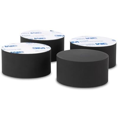 Dynavox silikonelastomer dämpare EDZ-50 set om 4, universell absorber för HiFi-enheter, högtalare, förstärkare, subwoofer, server, PC och skivspelare, antivibrations-fötter, 3M självhäftande yta Dynavox silikonelastomer dämpare EDZ-50 set om 4, universell absorber för HiFi-enheter, högtalare, förstärkare, subwoofer, server, PC och skivspelare, antivibrations-fötter, 3M självhäftande yta