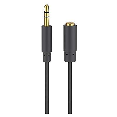 goobay 97122 Hörlurar och ljud förlängningskabel AUX, 3,5 mm, 3-pol, slim, 5,00 m kabellängd goobay 97122 Hörlurar och ljud förlängningskabel AUX, 3,5 mm, 3-pol, slim, 5,00 m kabellängd