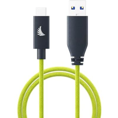 Angelbird USB‑A‑to‑C 3.2 Solid Flex™‑kabel Lime – 1 ft – Full funktionalitet – för dataöverföring upp till 10 Gb/s och maximal kompatibilitet Angelbird USB‑A‑to‑C 3.2 Solid Flex™‑kabel Lime – 1 ft – Full funktionalitet – för dataöverföring upp till 10 Gb/s och maximal kompatibilitet