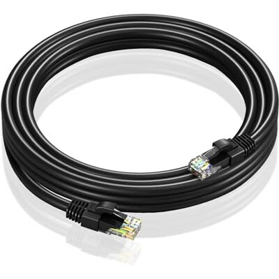 G4GADGET 5 meter RJ45 Cat5 nätverk LAN-kabel Ethernet patch bly svart G4GADGET 5 meter RJ45 Cat5 nätverk LAN-kabel Ethernet patch bly svart