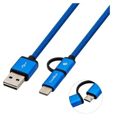 Velocraze Multiusb 2.0-kabel 1 meter kabel och flera portar, perfekt för laddning av flera enheter samtidigt. Blå färg och hög hållbarhet. Velocraze Multiusb 2.0-kabel 1 meter kabel och flera portar, perfekt för laddning av flera enheter samtidigt. Blå färg och hög hållbarhet.