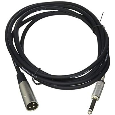 PROSIGNAL Pro Signal PSG01340 6,35 mm (1/4 tum) Mono Jack Plug till 3-pin XLR stickpropp 3 m, svart PROSIGNAL Pro Signal PSG01340 6,35 mm (1/4 tum) Mono Jack Plug till 3-pin XLR stickpropp 3 m, svart