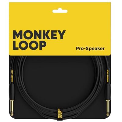 MONKEY LOOP Pro Speaker Mono Jack till Mono Jack 24k guldpläterade kontakter PVC-beläggning Maximal isolering Längd 3 meter MONKEY LOOP Pro Speaker Mono Jack till Mono Jack 24k guldpläterade kontakter PVC-beläggning Maximal isolering Längd 3 meter