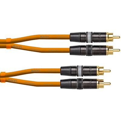 Cordial RCA/RCA kabel 3 m orange DJ Ceon RCA kabel Cordial RCA/RCA kabel 3 m orange DJ Ceon RCA kabel