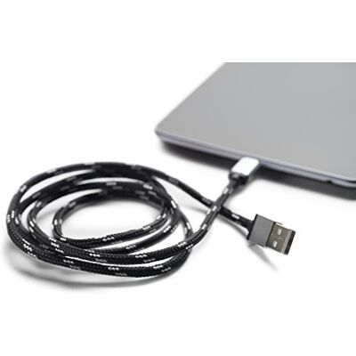 Boompods RCMBLK Micro-USB/USB-kabel, skärmad, 1 m, svart Boompods RCMBLK Micro-USB/USB-kabel, skärmad, 1 m, svart