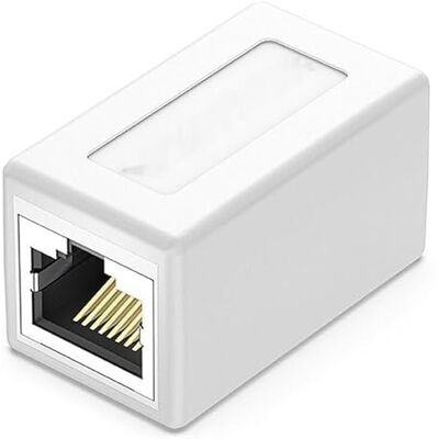 Watio Wave Adapter RJ45 cat6 FTP/H-kontakt, 5-pack, vit, idealisk för nätverk, hållbart material, hög överföringshastighet Watio Wave Adapter RJ45 cat6 FTP/H-kontakt, 5-pack, vit, idealisk för nätverk, hållbart material, hög överföringshastighet