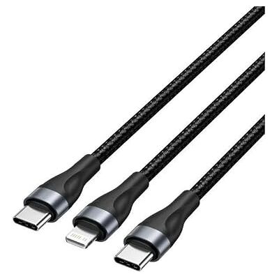 Watio Wave Usb-c till usb-c-kabel 1,2 m kabel i svart, typ c, kompatibel med snabbladdning och dataöverföring, hållbar och flexibel.* Watio Wave Usb-c till usb-c-kabel 1,2 m kabel i svart, typ c, kompatibel med snabbladdning och dataöverföring, hållbar och flexibel.*
