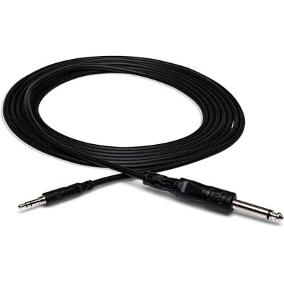 Hosa CMP-105, Mono Interconnect, 1/4 i TS till 3,5 mm TRS, 15 cm Hosa CMP-105, Mono Interconnect, 1/4 i TS till 3,5 mm TRS, 15 cm