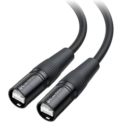 Cable Matters Kabelfrågor skärmad Cat6 Ethernet-kabel kompatibel med EtherCON RJ45-kontakter i svart – 30 fot för professionella ljud, video och nätverksapplikationer Cable Matters Kabelfrågor skärmad Cat6 Ethernet-kabel kompatibel med EtherCON RJ45-kontakter i svart – 30 fot för professionella ljud, video och nätverksapplikationer