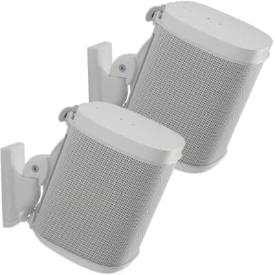 Sanus justerbara högtalarväggfästen designade för SONOS ONE, PLAY:1 & PLAY:3 par (vit) Sanus justerbara högtalarväggfästen designade för SONOS ONE, PLAY:1 & PLAY:3 par (vit)