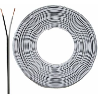 SeKi Högtalarkabel 2 x 0,50 mm2 – 50 m – vit – CCA – ljudkabel – boxkabel SeKi Högtalarkabel 2 x 0,50 mm2 – 50 m – vit – CCA – ljudkabel – boxkabel