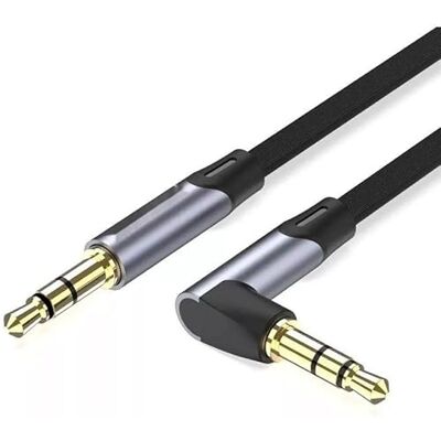 Watio Wave Ljudkabel – 3,5 mm kabelansluten jack, 3,5 mm jack, 2 m, grå kabel, perfekt för ljudanslutningar av hög kvalitet* Watio Wave Ljudkabel – 3,5 mm kabelansluten jack, 3,5 mm jack, 2 m, grå kabel, perfekt för ljudanslutningar av hög kvalitet*