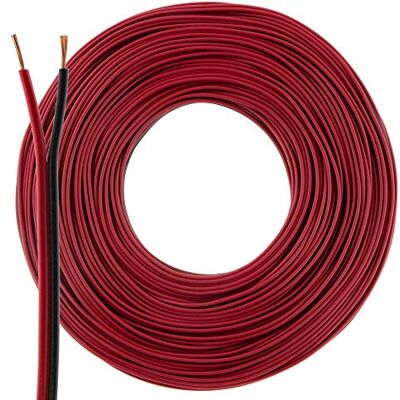 SeKi Högtalarkabel 2 x 0,75 mm2 – 50 m – röd-svart – CCA – ljudkabel – boxkabel SeKi Högtalarkabel 2 x 0,75 mm2 – 50 m – röd-svart – CCA – ljudkabel – boxkabel