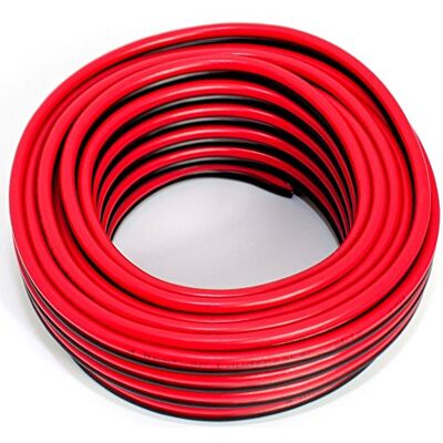 SeKi Högtalarkabel 2 x 4,00 mm2 – 10 m – röd-svart – CCA – ljudkabel – boxkabel SeKi Högtalarkabel 2 x 4,00 mm2 – 10 m – röd-svart – CCA – ljudkabel – boxkabel