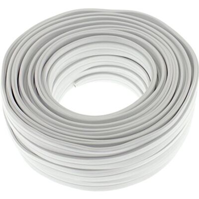 SeKi Högtalarkabel FLACH 2 x 2,5 mm² – vit – 25 m – CCA – ljudkabel – boxkabel SeKi Högtalarkabel FLACH 2 x 2,5 mm² – vit – 25 m – CCA – ljudkabel – boxkabel