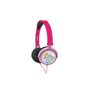 Lexibook Disney Princess Rapunzel Stereoheadset, begränsad ljudeffekt, vikbart och justerbart, rosa/lila, HP010DP