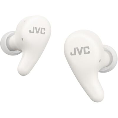 JVC HA-A23T-W True Wireless Gumy Premium hörlurar med brusreducering, Bluetooth 5.4, miljöljudläge, 26 timmars batteritid och genomskinligt laddningsfodral, USB-C, vit JVC HA-A23T-W True Wireless Gumy Premium hörlurar med brusreducering, Bluetooth 5.4, miljöljudläge, 26 timmars batteritid och genomskinligt laddningsfodral, USB-C, vit