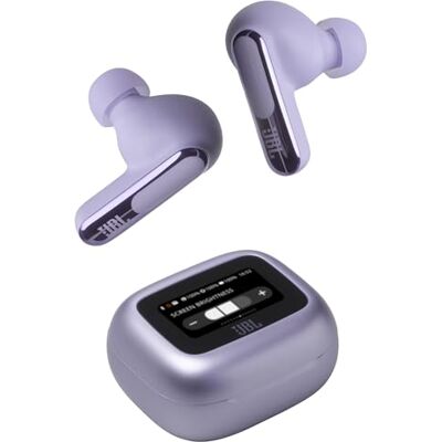 JBL Live Beam 3 — Trådlösa in-ear Bluetooth-öronsnäckor, 48H speltid, True Adaptive-brusreducering, högupplöst Signature-ljud, IP55-vattentäthet, stick-design med sluten baksida, lila JBL Live Beam 3 — Trådlösa in-ear Bluetooth-öronsnäckor, 48H speltid, True Adaptive-brusreducering, högupplöst Signature-ljud, IP55-vattentäthet, stick-design med sluten baksida, lila