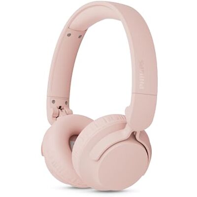 Philips TAH4000PK On‑Ear Wireless Headphones, 70h speltid, dynamisk bas, 32 mm element, Bluetooth 6.0 Multipoint, Fast Pair, bytbara dynor och batteri, lätt vikbar konstruktion – Rosa Philips TAH4000PK On‑Ear Wireless Headphones, 70h speltid, dynamisk bas, 32 mm element, Bluetooth 6.0 Multipoint, Fast Pair, bytbara dynor och batteri, lätt vikbar konstruktion – Rosa