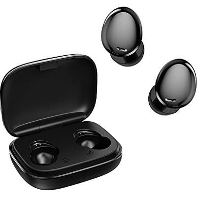 Langbbo Trådlösa Bluetooth 5.1 hörlurar, hörlurar med mikrofon, brusreducering av samtal, touchkontroll, vattentät IPX7, 3D Hi-FI stereoljud. Langbbo Trådlösa Bluetooth 5.1 hörlurar, hörlurar med mikrofon, brusreducering av samtal, touchkontroll, vattentät IPX7, 3D Hi-FI stereoljud.