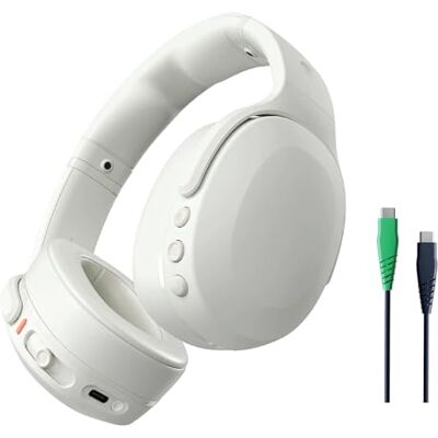 Skullcandy Crusher Evo är ett par trådlösa over-ear-hörlurar med sensorisk bas, 40 timmars batteritid, mikrofon, och de fungerar med iPhone, Android och Bluetooth-enheter, Bone Skullcandy Crusher Evo är ett par trådlösa over-ear-hörlurar med sensorisk bas, 40 timmars batteritid, mikrofon, och de fungerar med iPhone, Android och Bluetooth-enheter, Bone