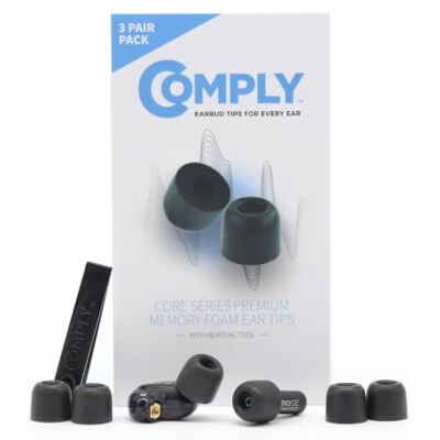 COMPLY T-100 isolering 3 öronadapter – storlek S (liten) – svart COMPLY T-100 isolering 3 öronadapter – storlek S (liten) – svart