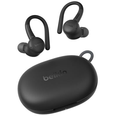 Belkin SoundForm ActiveFit Trådlösa Hörlurar med inbyggd mikrofon, snabb USB-C laddning, 36 t. batteritid, vattentåliga enl. IP54 Bluetooth-hörlurar för iPhone, iPad, Galaxy, Pixel, m.fl. Svarta Belkin SoundForm ActiveFit Trådlösa Hörlurar med inbyggd mikrofon, snabb USB-C laddning, 36 t. batteritid, vattentåliga enl. IP54 Bluetooth-hörlurar för iPhone, iPad, Galaxy, Pixel, m.fl. Svarta