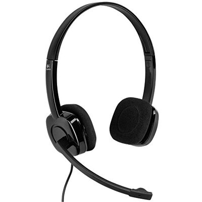 Logitech 981-000589 H151 Headset med Brusreducering, Svart Logitech 981-000589 H151 Headset med Brusreducering, Svart