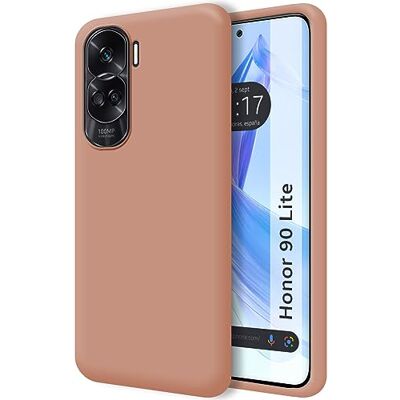 Tumundosmartphone Ultra mjukt flytande silikonfodral för Huawei Honor 90 Lite 5G Rosa Tumundosmartphone Ultra mjukt flytande silikonfodral för Huawei Honor 90 Lite 5G Rosa