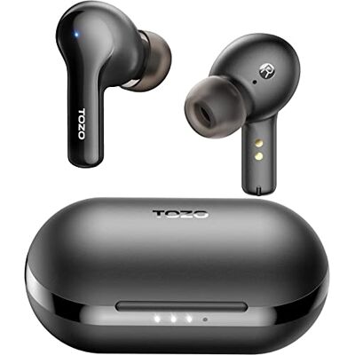 TOZO A2 Mini Trådlösa Hörlurar Bluetooth 5,3 Tum öronlätta öronsnäckor Inbyggd Mikrofon, IPX5 Vattentät, Uppslukande Premiumljud Långdistansanslutning Headset Med Laddningsfodral,Svart TOZO A2 Mini Trådlösa Hörlurar Bluetooth 5,3 Tum öronlätta öronsnäckor Inbyggd Mikrofon, IPX5 Vattentät, Uppslukande Premiumljud Långdistansanslutning Headset Med Laddningsfodral,Svart