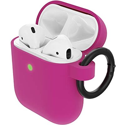 OtterBox Soft Touch Headphone Case för AirPods (1:e Gen 2016/2:e Gen 2019), stöttåligt, fallskyddat, ultratunt, skyddande fodral för Apple AirPods, inklusive karbinhake, Rosa OtterBox Soft Touch Headphone Case för AirPods (1:e Gen 2016/2:e Gen 2019), stöttåligt, fallskyddat, ultratunt, skyddande fodral för Apple AirPods, inklusive karbinhake, Rosa