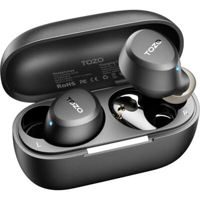 TOZO A1 Mini Wireless Earbuds Bluetooth 5.3 in Ear Lättviktshörlurar Inbyggd mikrofon, uppslukande premiumljud Långdistansanslutningsheadset (kompatibelt för Small Ear)(Svart) TOZO A1 Mini Wireless Earbuds Bluetooth 5.3 in Ear Lättviktshörlurar Inbyggd mikrofon, uppslukande premiumljud Långdistansanslutningsheadset (kompatibelt för Small Ear)(Svart)