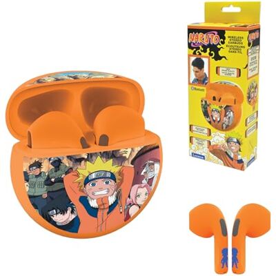 Lexibook , Naruto, Trådlösa öronsnäckor, HPBT05NA Laddningsetui, pekkontroller, inbyggd mikrofon, 85 dB-gräns Lexibook , Naruto, Trådlösa öronsnäckor, HPBT05NA Laddningsetui, pekkontroller, inbyggd mikrofon, 85 dB-gräns