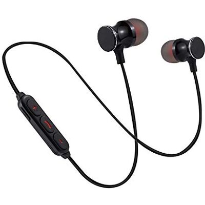 Shot Case Bluetooth-hörlurar, metall, för Huawei Y6 2019 smarttelefon, trådlös, fjärrkontroll, handsfree-drift, hörlurar i örat Univ (svart) Shot Case Bluetooth-hörlurar, metall, för Huawei Y6 2019 smarttelefon, trådlös, fjärrkontroll, handsfree-drift, hörlurar i örat Univ (svart)
