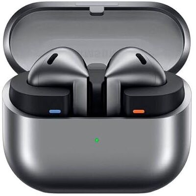 Samsung Galaxy Buds3 äkta trådlösa hörlurar med öppen typ, adaptiv brusreducering, uppslukande Hi-Fi 360-ljud, batteri med lång livslängd, IP57 vattentät, silver 2024 Samsung Galaxy Buds3 äkta trådlösa hörlurar med öppen typ, adaptiv brusreducering, uppslukande Hi-Fi 360-ljud, batteri med lång livslängd, IP57 vattentät, silver 2024